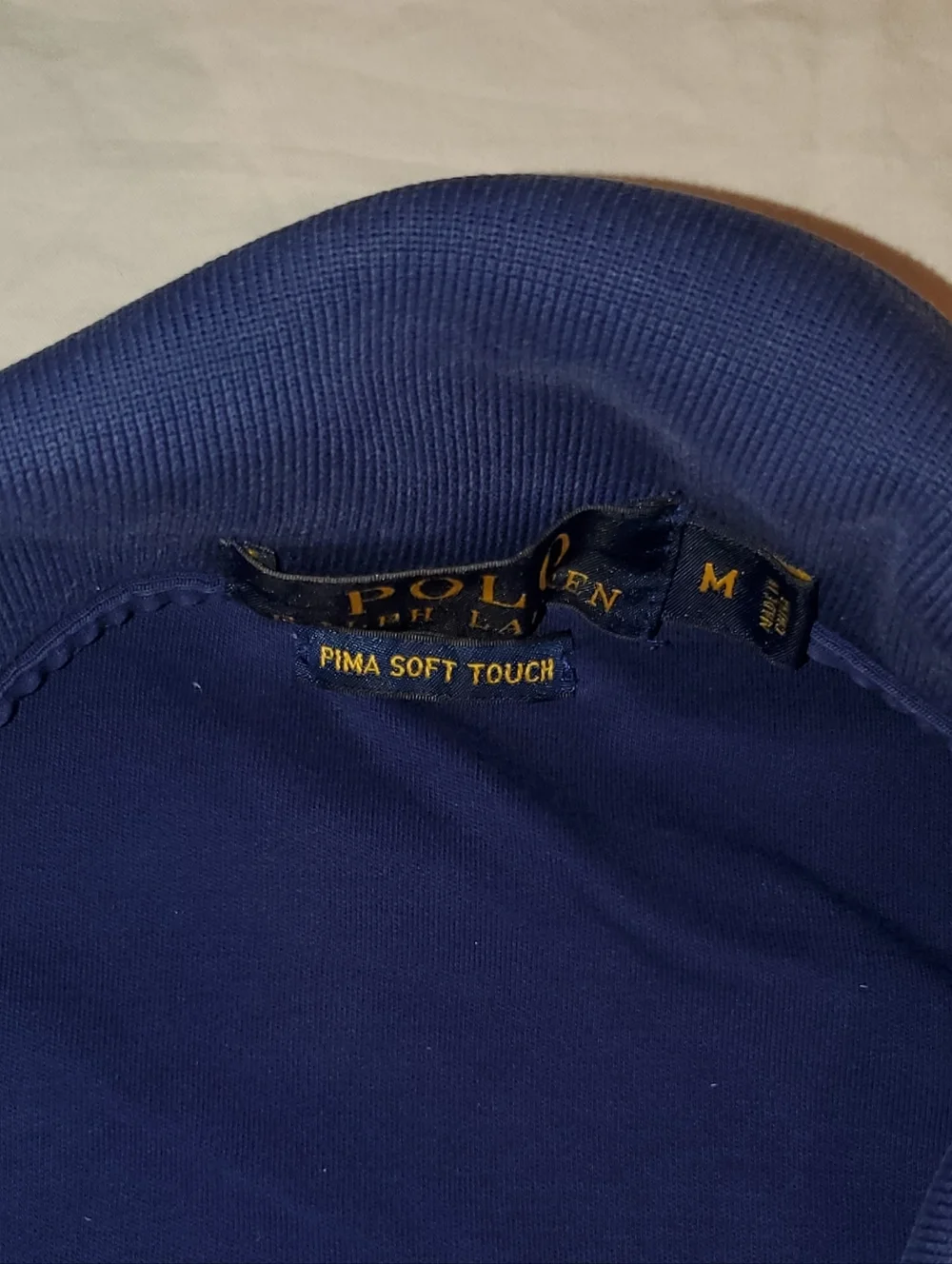 Ralph Lauren Men's Polo Shirt in Royal Blue with Yellow Logo